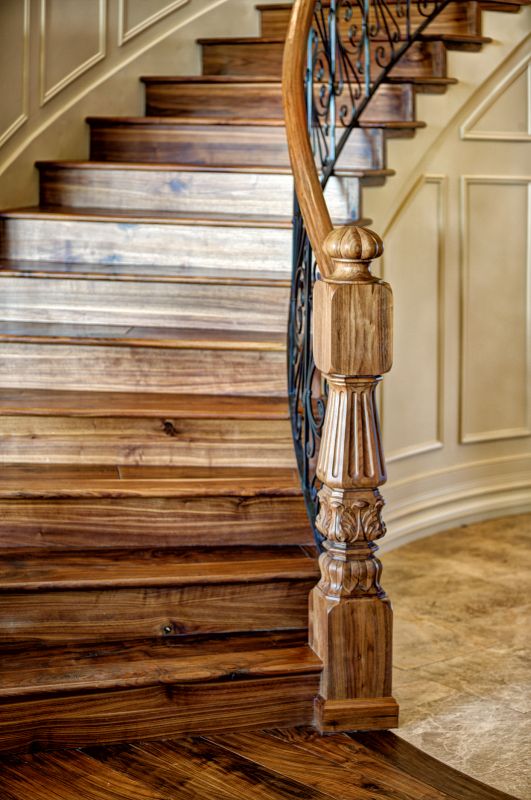 Curved Staircase Installation in Olathe, KS