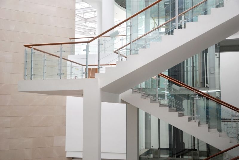 Glass Balusters with Handrail