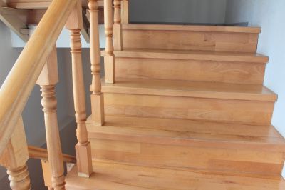 Finished Wooden Staircase