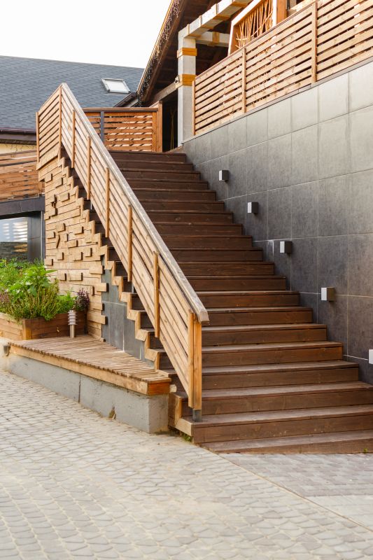 Exterior Wooden Staircase